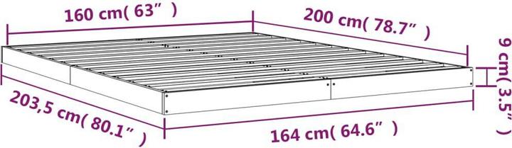 Produktbild VidaXL Bett (160 x 200 cm)