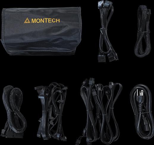 Actual product image Montech Titan 1200W - 80 PLUS & Cybenetics Gold, modular, PCIe 5.0 - 1200 Watt (1200 W)
