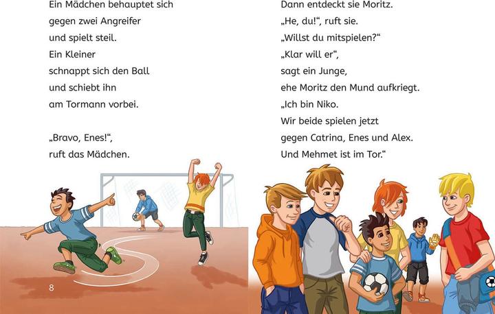 Immagine prodotto Kosmos Teufelskicker, Bücherhelden 1. Klasse, Moritz macht das Spiel (Tedesco, Frauca Nahrgang, Michael Boehm, 2024)
