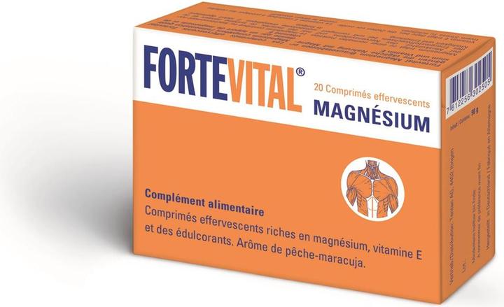 Actual product image Fortevital Magnesium with min E effervescent tablets (20 Piece, Effervescent tablet, 124 g)