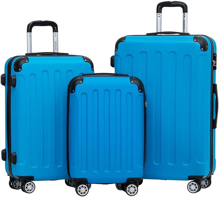 Beibye 3-teiliges Hartschalenkoffer-Set (110 l, Handgepäck (bis 50l), M (50 - 90l), L (90 - 115l))