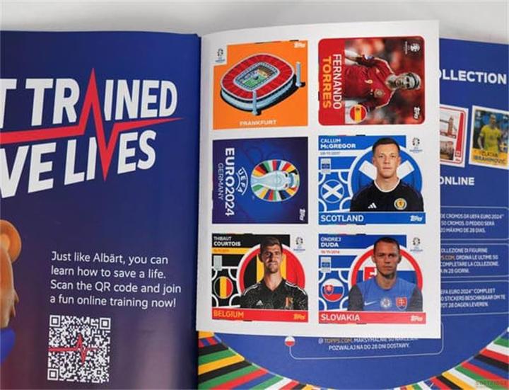 Actual product image Topps UEFA EURO 2024 Sticker Album Hardcover