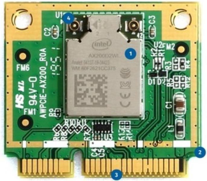 Productafbeelding Alfa Network AWPCIE-AX200 - Zeer efficiënte Intel AX200 mini PCIe WiFi6 en BT5 kaart (PCIe, USB 2.0)