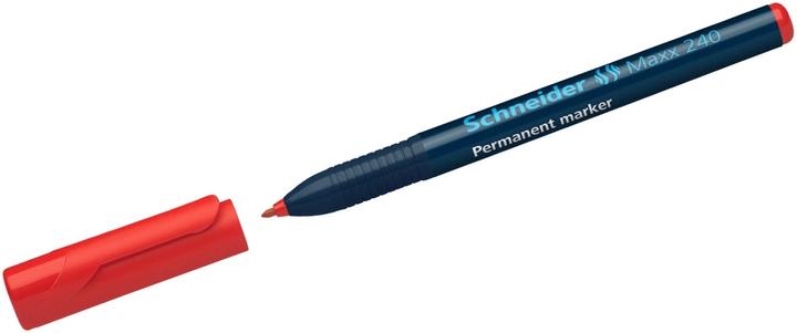 Image du produit Schneider Marqueur permanent Maxx 240 Largeur de trait : 1-2 mm Couleur de l'encre : rouge (Rouge, 2 mm, 10 x)