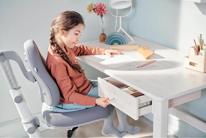 Produktbild Flexa Classic Schreibtisch mit Schublade Weiss lasiert