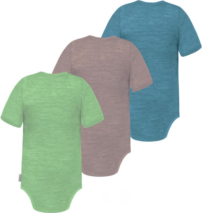 Immagine prodotto Normani Set di 3 body baby in merino a maniche corte "Tauranga" - 9295 (62)