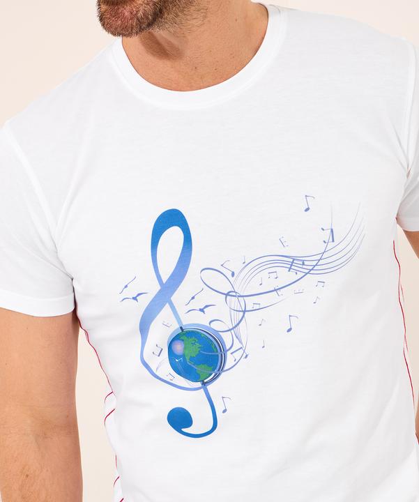 Actual product image Joe Browns Globe & Treble Clef Graphic T-Shirt (XL)