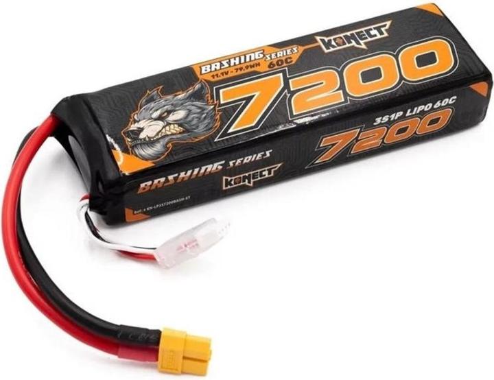 Konect RC battery LiPo 7200 mAh 11.1 V 60C Bashing (11.10 V, 7200 mAh)