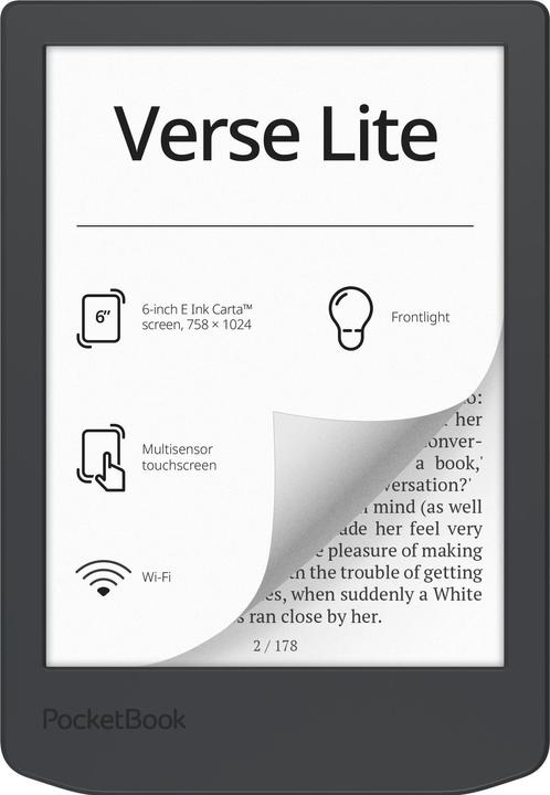 Produktbild PocketBook Verse Lite (5.98", 8 GB, Midnight Grey)