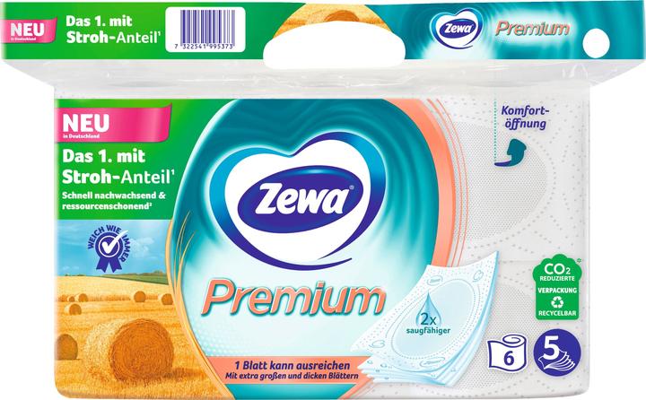 Zewa Premium Mit Stroh 6X110 Blatt (6 x)