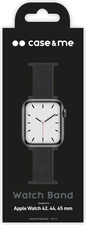 Produktbild Caseme Uhrenarmband für Apple Watch 42/44/45 mm mit Magnetverschluss (42 mm, 44 mm, 45 mm, Edelstahl)