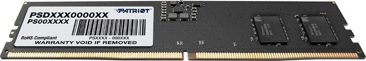 Productafbeelding Patriot Signature Geheugen, DDR5, 16 GB, 4800MHz, CL40 (PSD516G480081) (1 x 16GB, 4800 MHz, DDR5 RAM, DIMM 288 pin)