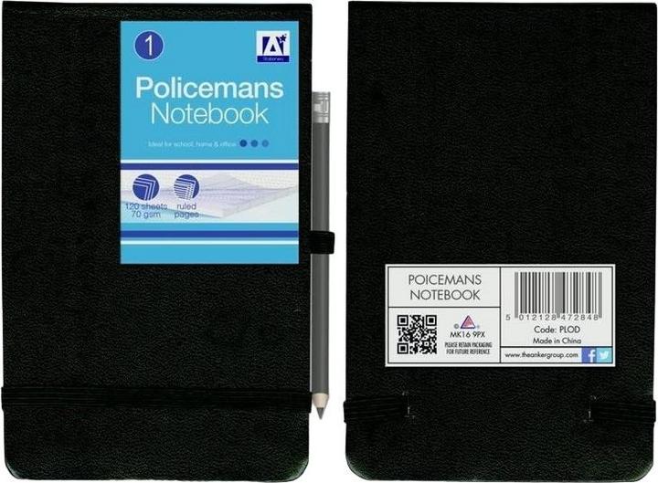 Actual product image Anker Stationery Policeman Notebook (Plain)
