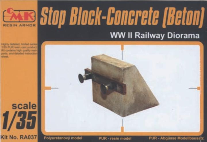 Actual product image CMK Stop Block-Concrete WW II Railway Diorama