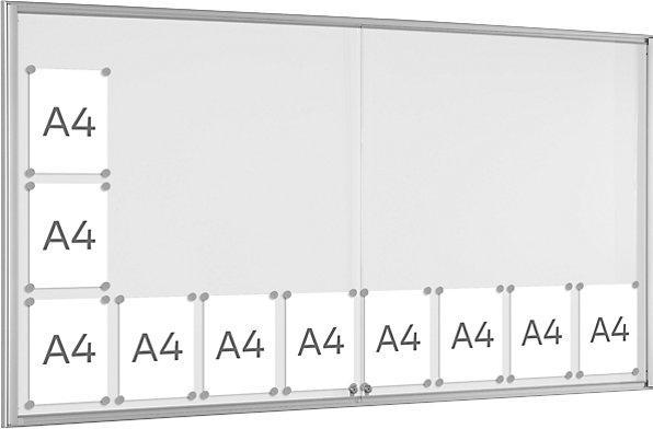 Actual product image Schaar-Design BASIC single display case (Blackboard, 98.5 x 196 cm)