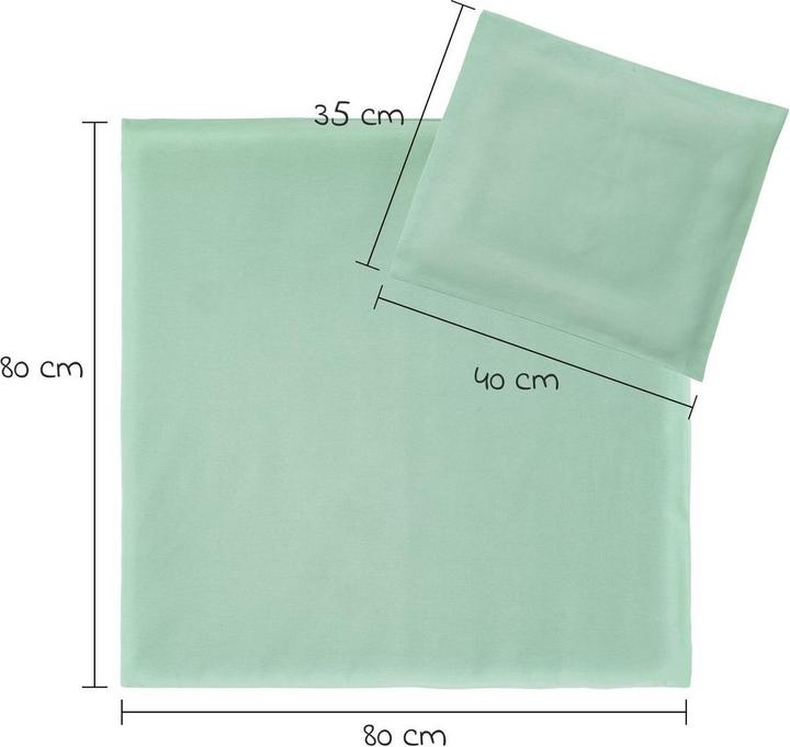 Produktbild Makian Babybettwäsche & Bettsets Bettwäsche 80 x 80 cm / 35 x 40 cm - Uni