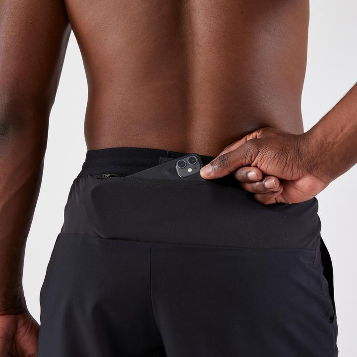 Actual product image Kiprun Men's breathable Dry+ running shorts black (S)