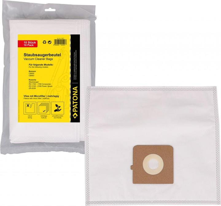 Produktbild Flickbee Staubsaugerbeutel Vlies für Rowenta ZR-0039 RO 1700 RO 2100 (10 Stk.) (10 x)