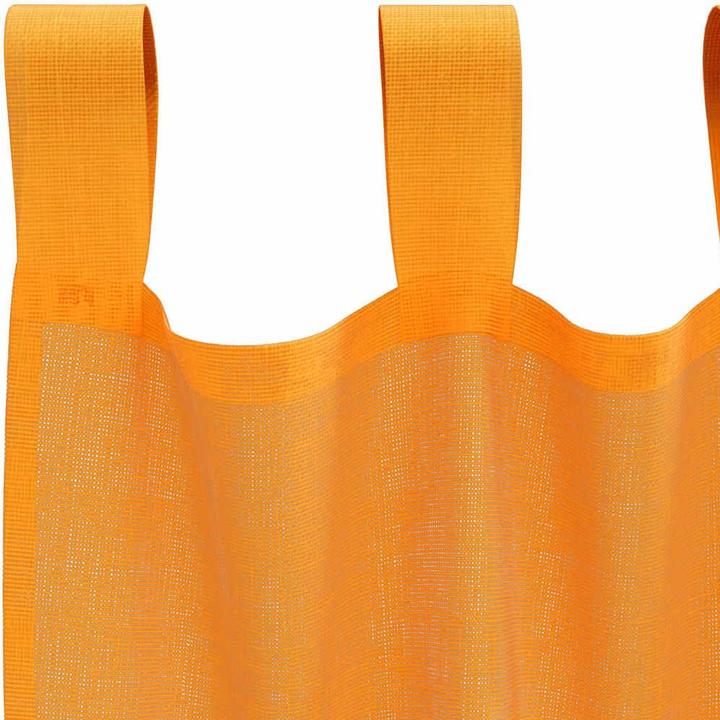 Produktbild VidaXL Voile Vorhänge mit Schlaufen 2 Stk. Orange 140x175 cm (140 x 175 cm)