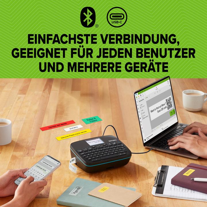Image du produit Dymo LabelManager 640CB 6/9/12/19/24mm Rubans D1 Qwertz