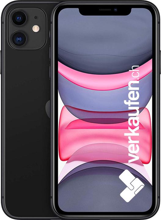 Image du produit verkaufen.ch iPhone 11 (64 Go, Noir, 6.10", 12 Mpx, SIM + eSIM, B / Très bon)