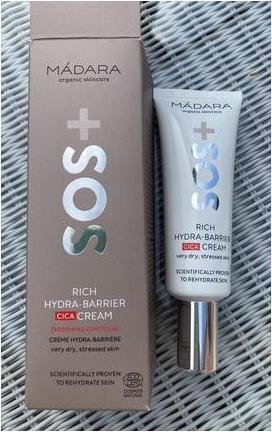 Actual product image Madara SOS Rich Hydra Barrier CICA Cream - Soothes and moisturizes (40 ml, 24h cream)