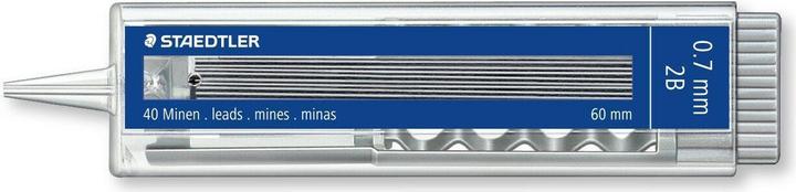Image du produit Staedtler Mine fine pour porte-mines 255 07-2B 40 pcs. (0.70 mm, 2B, 40 x)
