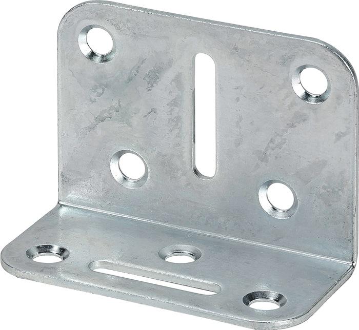Produktbild Vormann Verstellwinkel Länge 50 x 35 mm Breite 70 mm Stärke 2 mm Stahl blau verzinkt (20 Stk.)