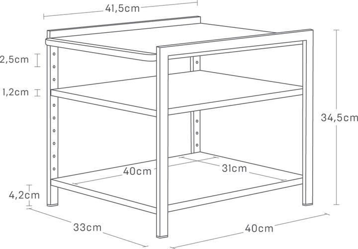 Image du produit Yamazaki Étagère d'évier à 3 niveaux TOWER