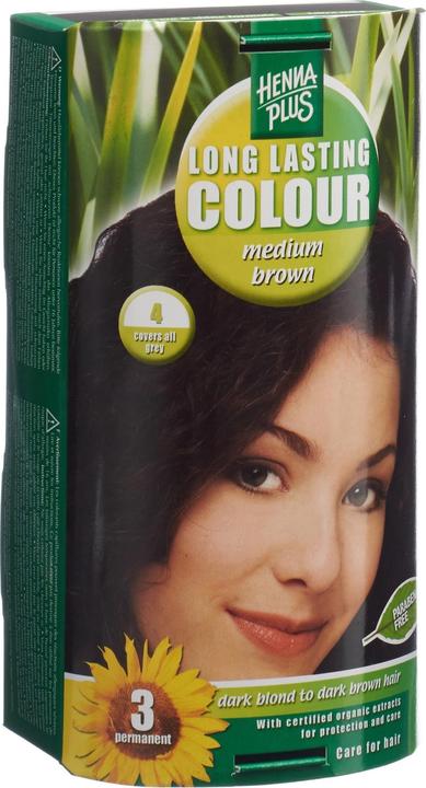 Hennaplus Long Lasting Colour (4 Mittelbraun)
