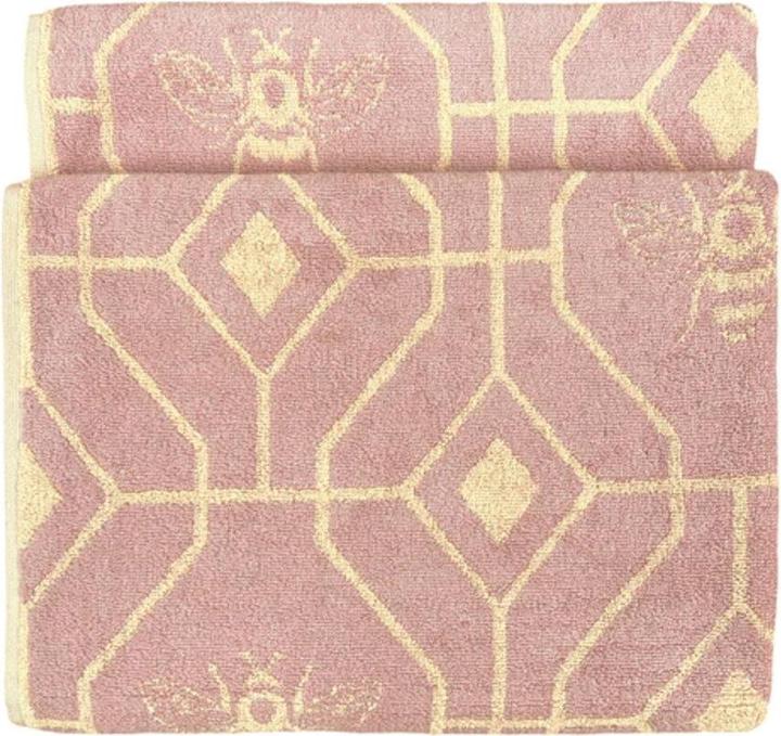 Furn Serviette de bain Bee Deco Jacquard design géométrique (125 x 70 cm)