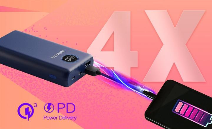 Image du produit Adata P20000QCD (20000 mAh, 15 W, 74 Wh)