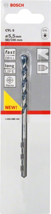 Productafbeelding Bosch Professional Zubehör Hardmetalen betondraaiboor (5,5 mm)