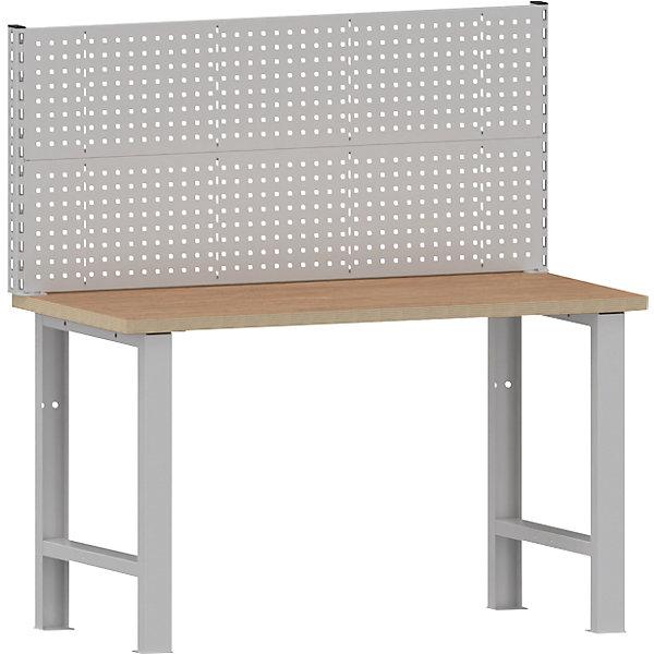 Produktbild Lista Aufbau für Werkbank 1500x700mm 2 Trägersäulen 2 Rückwände RAL 7035 (Metall)