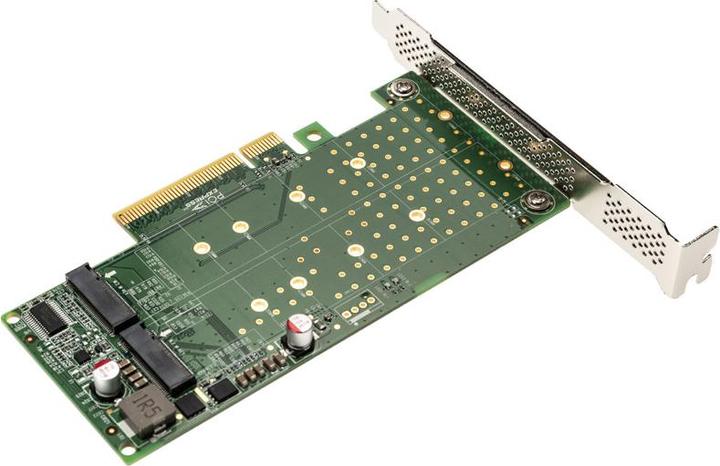 Delock Carte PCI Express x8 vers 2 x clés M.2 NVMe internes M