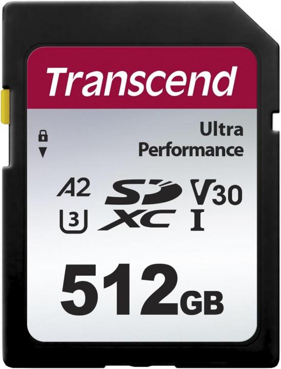 Immagine prodotto Transcend Scheda SD SDXC SDC340S 160/90 MB/s (512 GB, SDXC, U3, UHS-I)
