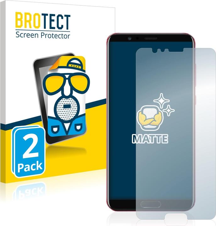 Actual product image BROTECT Anti-glare screen protector matt (2 Piece, Honor View 10)
