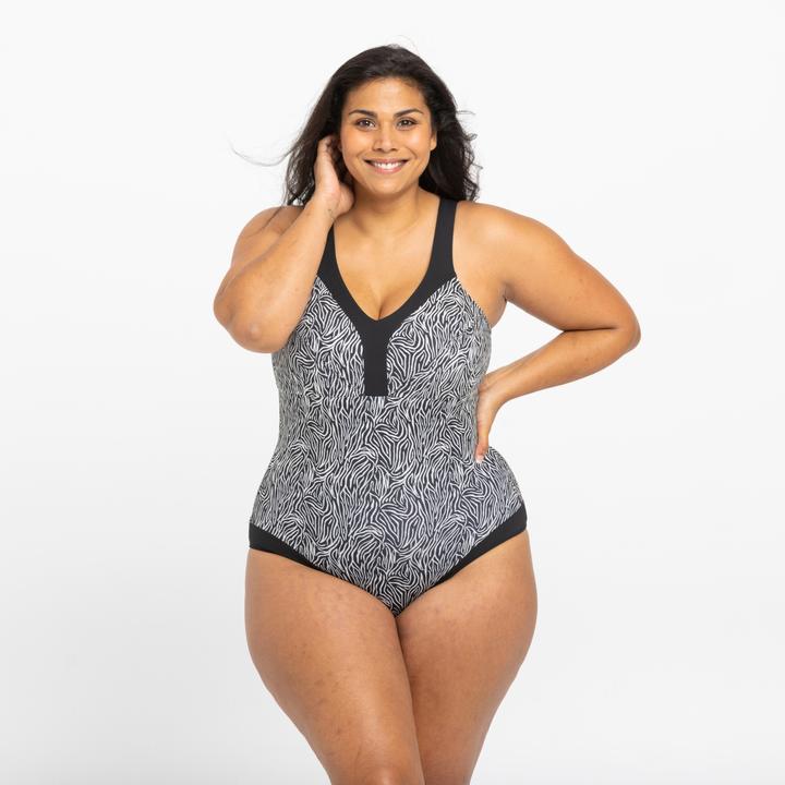 Image du produit Nabaiji Maillot de bain femme Clara Zeb noir (44)