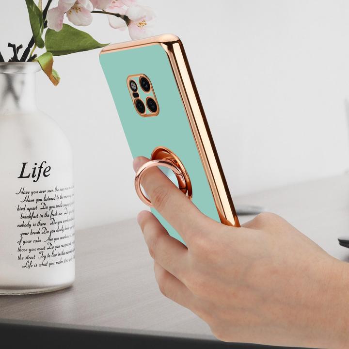 Actual product image Cadorabo Case for Huawei MATE 20 PRO in TPU with camera protection and ring LM089 Style (Mate 20 Pro)