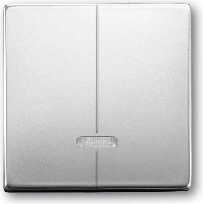 Produktbild Busch-Jaeger pur edelstahl Dimmer-Abdeck. 6545-866 für Memory Edelstahl