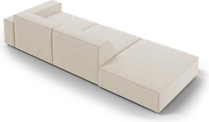 Image du produit Micadoni Canapé Gauche Velours, "Jodie", 3 Places, 262x102x70Fabriqué en Europe (4 places, 2 places, 3 places)