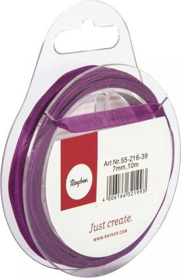 Produktbild Rayher Organzaband, lila, 10 m (Geschenkband, 1 x)