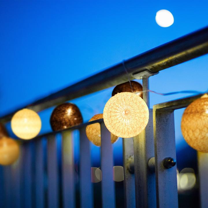 Immagine prodotto Relaxdays Catena di luci a LED 10 sfere luminose (0.06 m)
