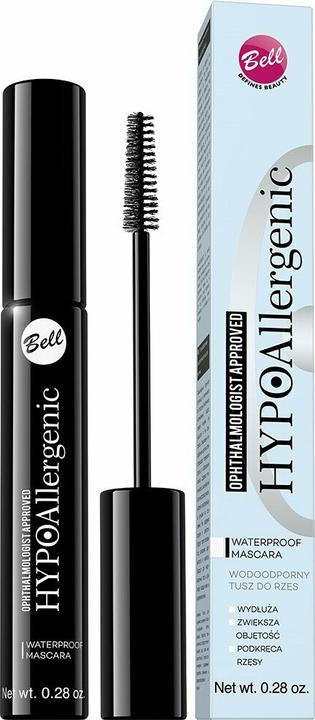 Bell Cosmetics HypoAllergenic Waterproof Mascara hypoallergenic mascara 01 Black 8g (01 Black)