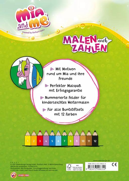 Produktbild Ravensburger Mia and me: Malen nach Zahlen