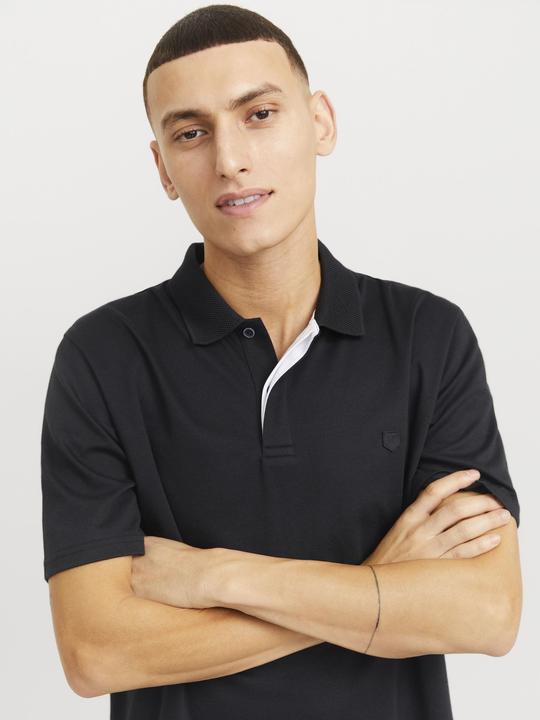Actual product image Jack & Jones Einfarbig Hemdkragen Poloshirt Poloshirt (XS)
