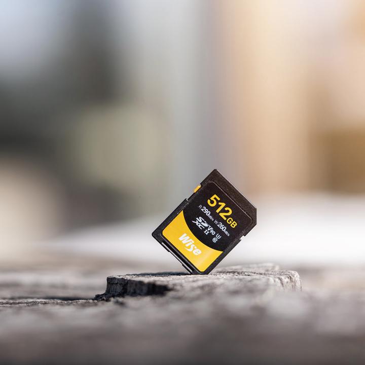 Actual product image Wise 512GB SDXC UHS II V90 Memory Card (512 GB, SDXC, U3, UHS-II)