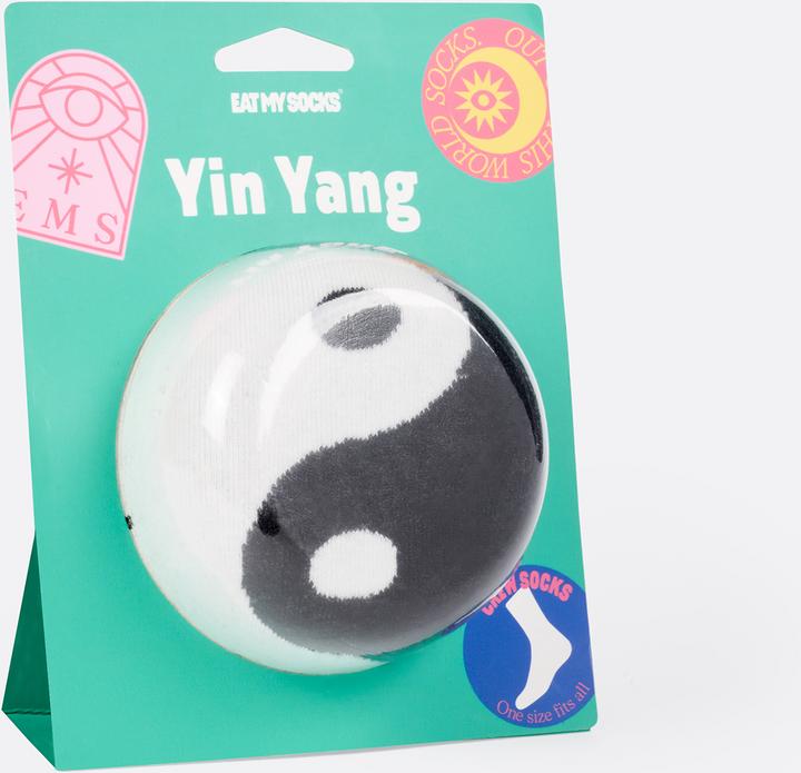 Actual product image Eat My Socks Socks, Yin yang (One size)