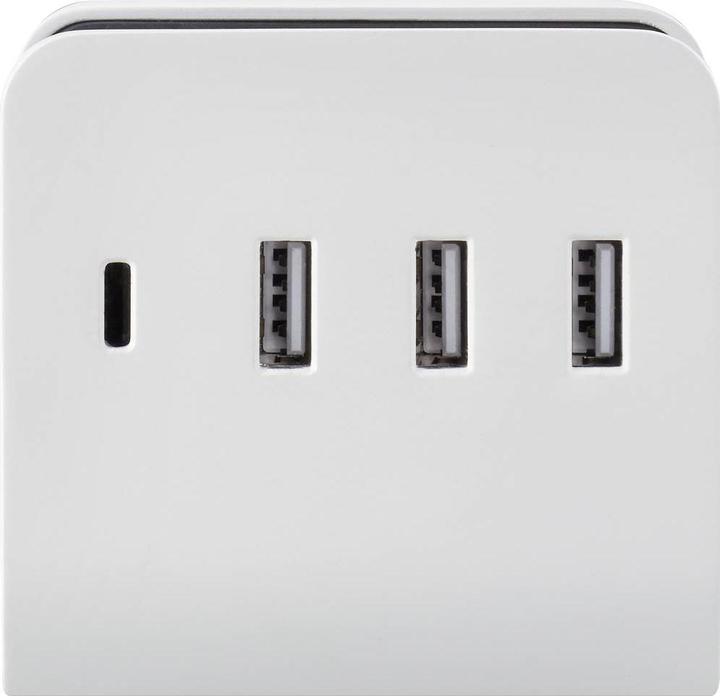 Produktbild Voltcraft USB Charger, 4 ports, 3 x USB-A + 1 x USB-C, 24W, w/ phone holder (24 W)