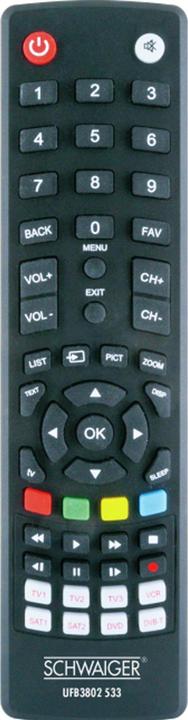 Produktbild Schwaiger Universalfernbed. 8 in 1 vorprammiert (Universal Fernbedienung, Infrarot)